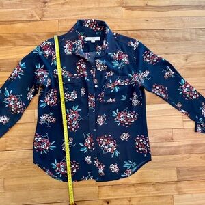 Loft Floral Button Down Top